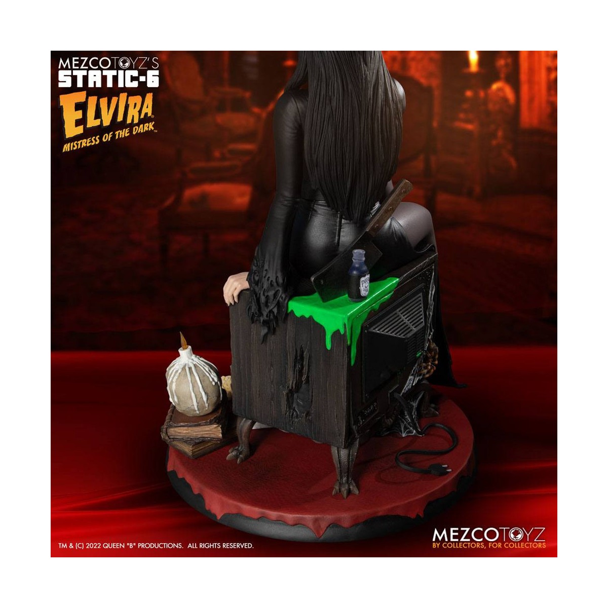 Mezco - Static 6 - Elvira mistress of darkness 1/6 statue