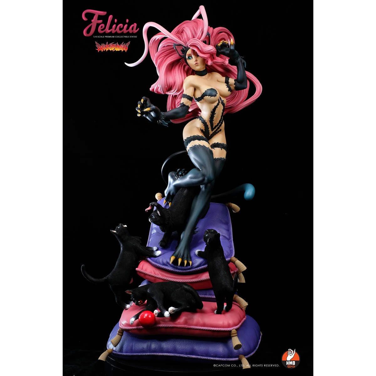 HMO Girls - Felicia 1/4 Black version Darkstalkers - Hand Made Object