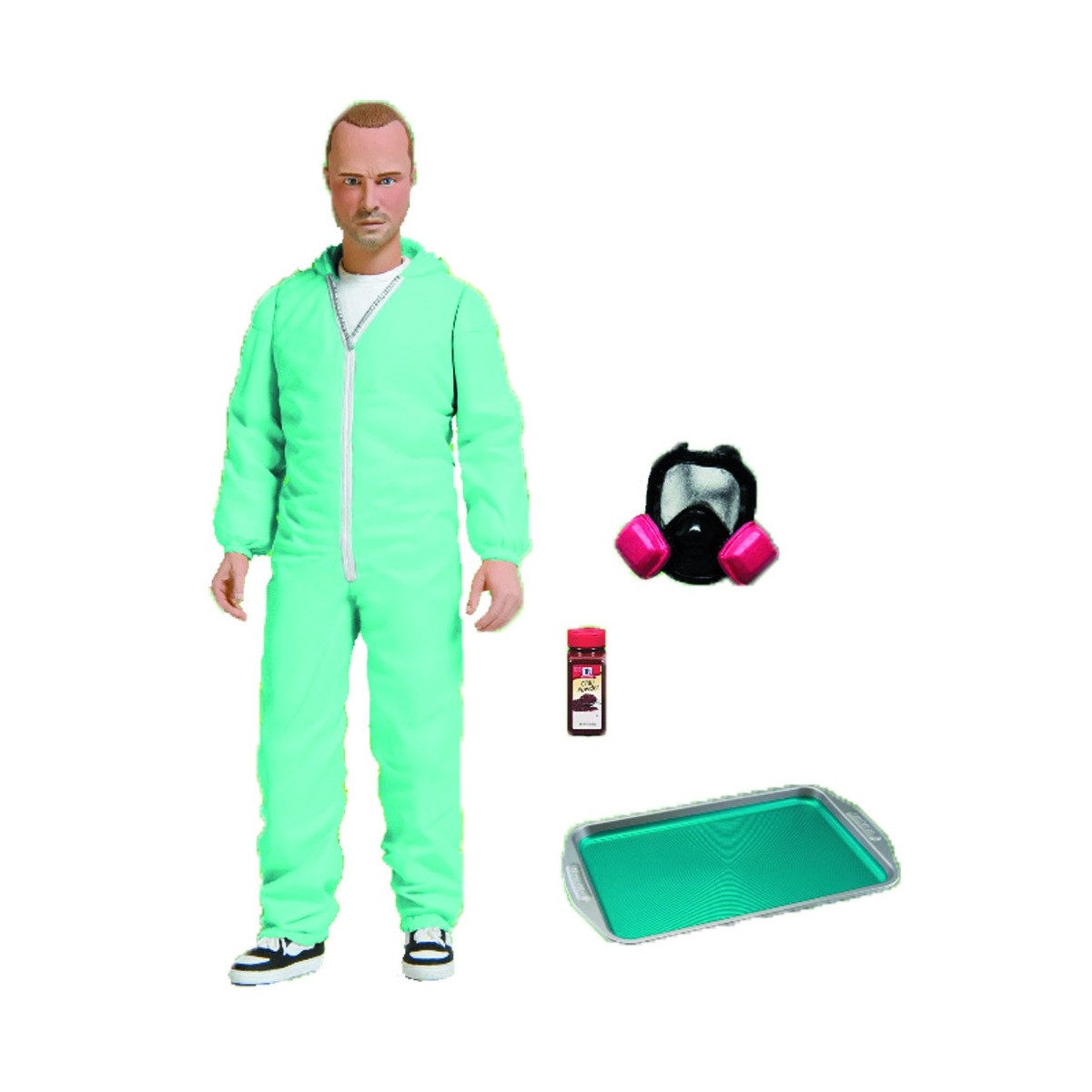 Mezco Breaking Bad figurine Jesse Pinkman Blue Hazmat Suit PX