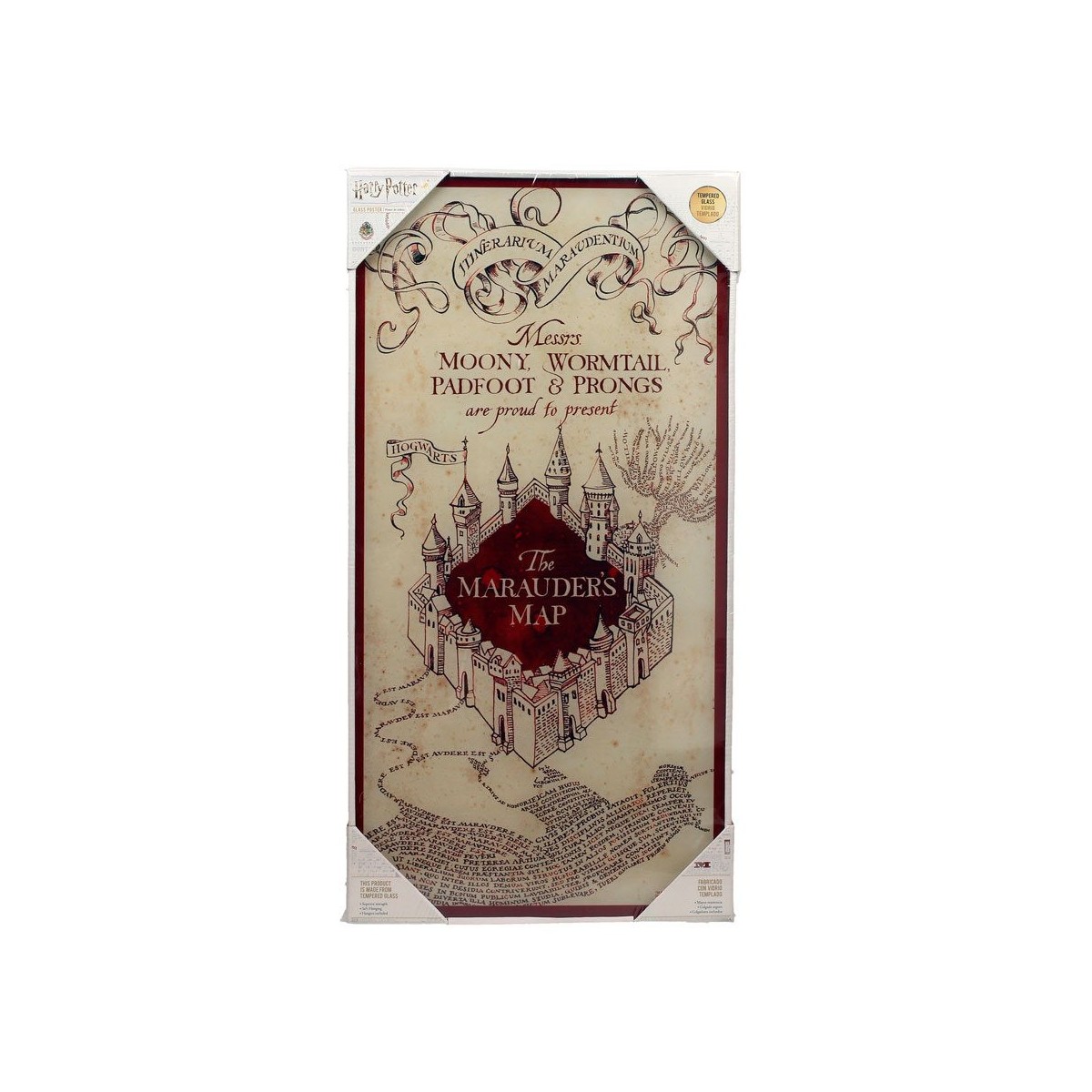 SD Toys - Harry Potter glass poster "Marauder's Map