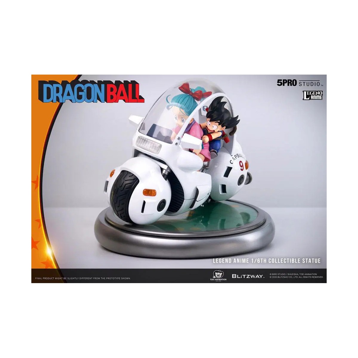 Blitzway X 5Pro Studio - Dragon Ball Bulma's Capsule No.9 Bike statue 1/6