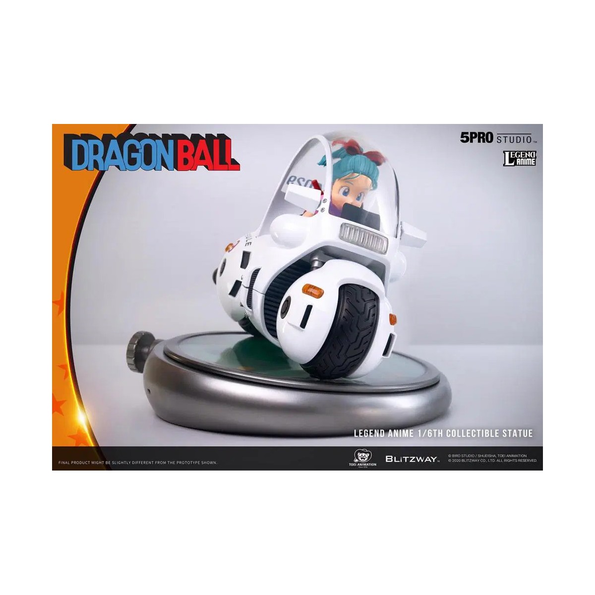 Blitzway X 5Pro Studio - Dragon Ball Bulma's Capsule No.9 Bike statue 1/6