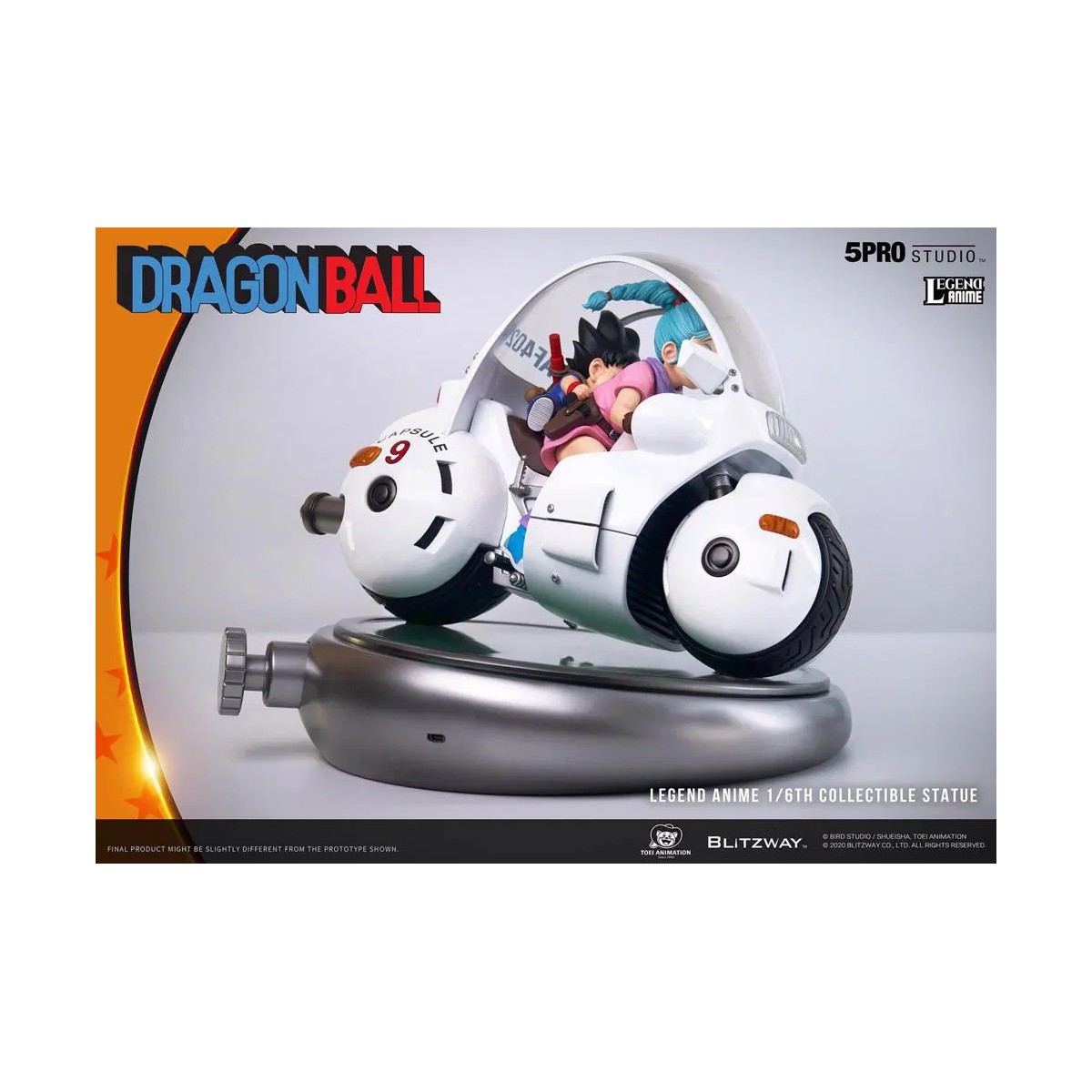 Blitzway X 5Pro Studio - Dragon Ball Bulma's Capsule No.9 Bike statue 1/6