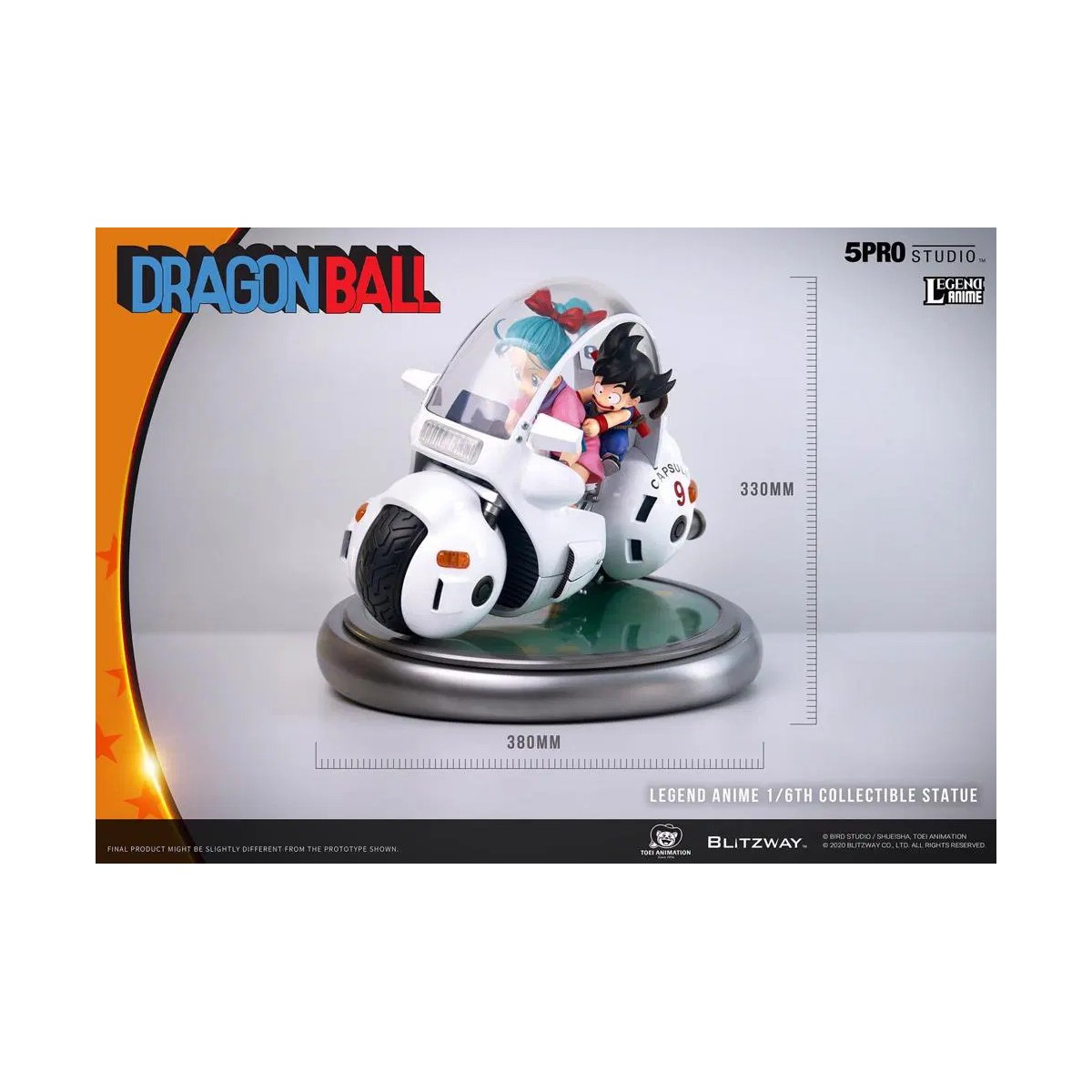 Blitzway X 5Pro Studio - Dragon Ball Bulma's Capsule No.9 Bike statue 1/6