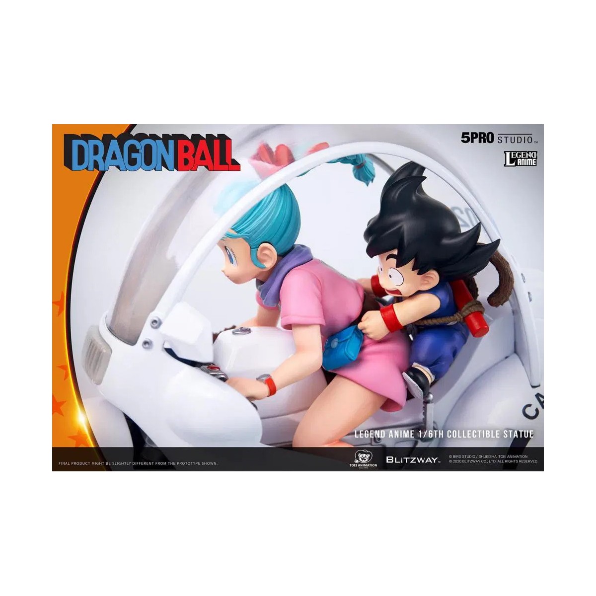 Blitzway X 5Pro Studio - Dragon Ball Bulma's Capsule No.9 Bike statue 1/6