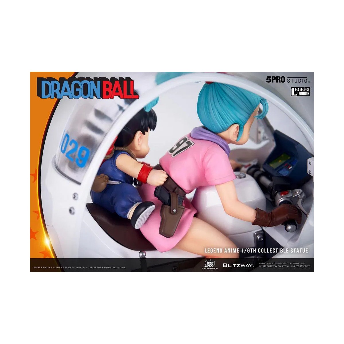 Blitzway X 5Pro Studio - Dragon Ball Bulma's Capsule No.9 Bike statue 1/6