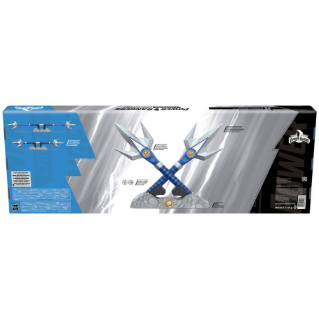 Hasbro - BLUE RANGER POWER LANCER 1:1 - Mighty Morphin Power Rangers Lightning Collection