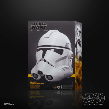 Hasbro - Clone Trooper Phase II Premium Electronic Helmet - Star Wars Black Series