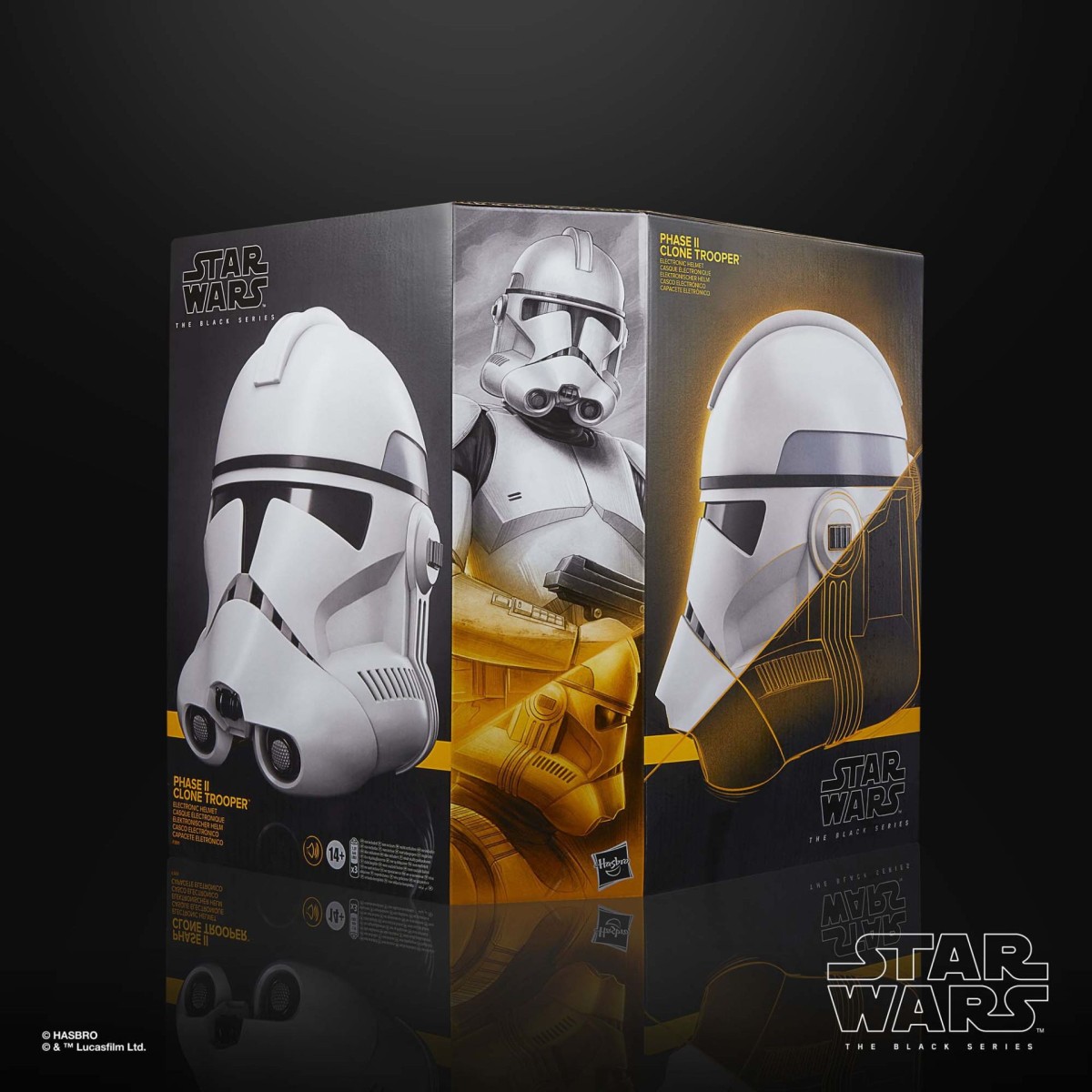 Hasbro - Clone Trooper Phase II Premium Electronic Helmet - Star Wars Black Series