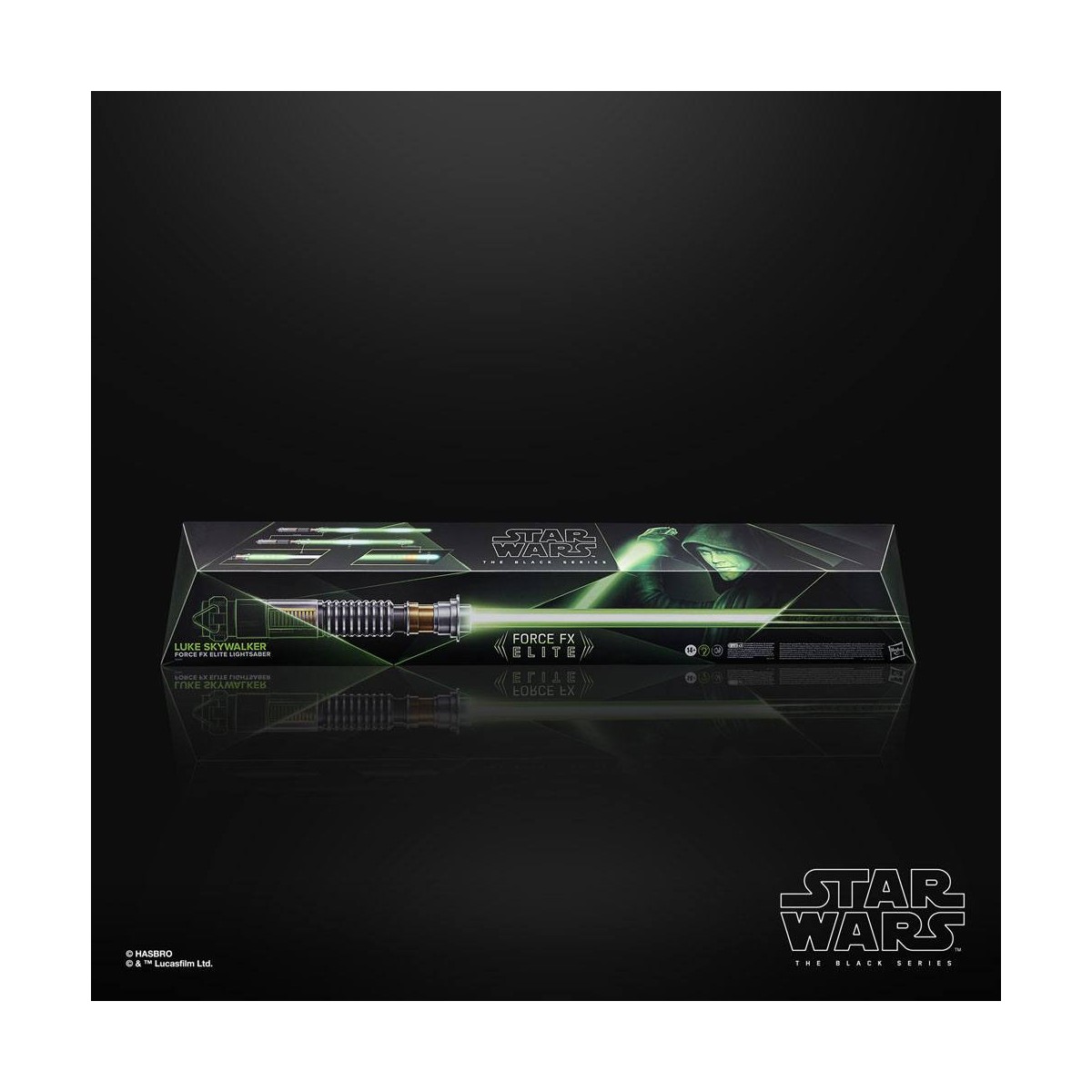 Hasbro - Luke Skywalker Force Fx Lightsaber - Black Serie Replica Elite