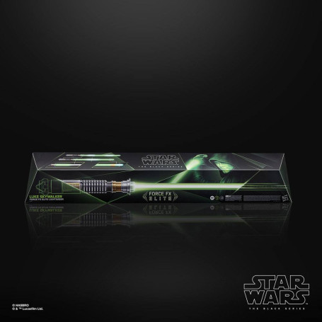 Hasbro - Luke Skywalker Force Fx Lightsaber - Black Serie Replica Elite