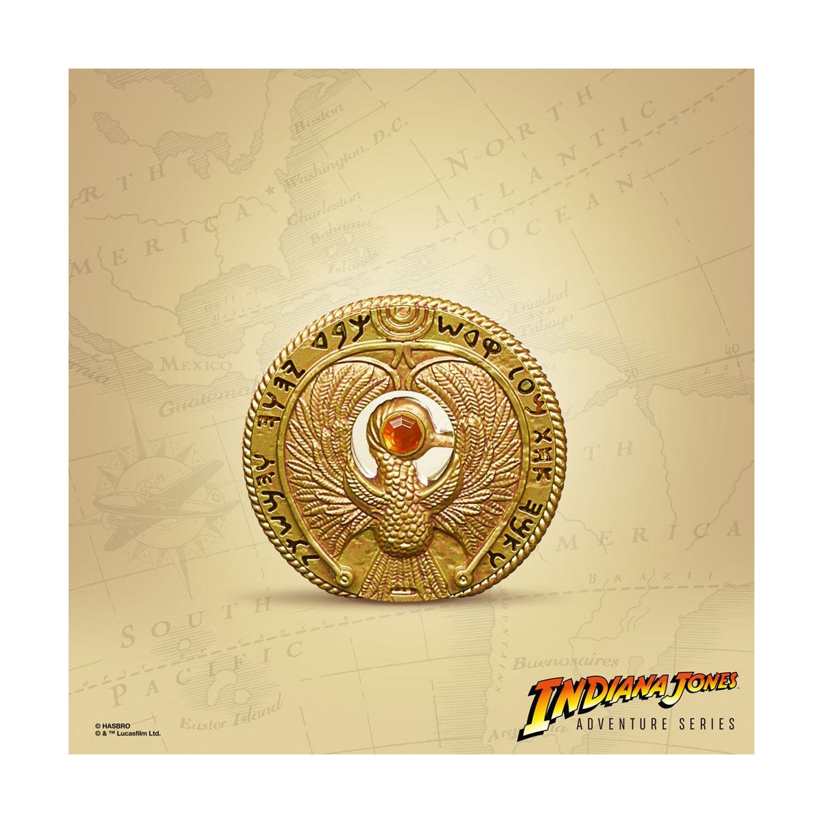 Hasbro - Ra's Scepter Medallion - Indiana Jones Adventure Series: Raiders of the Lost Ark replica 1/1