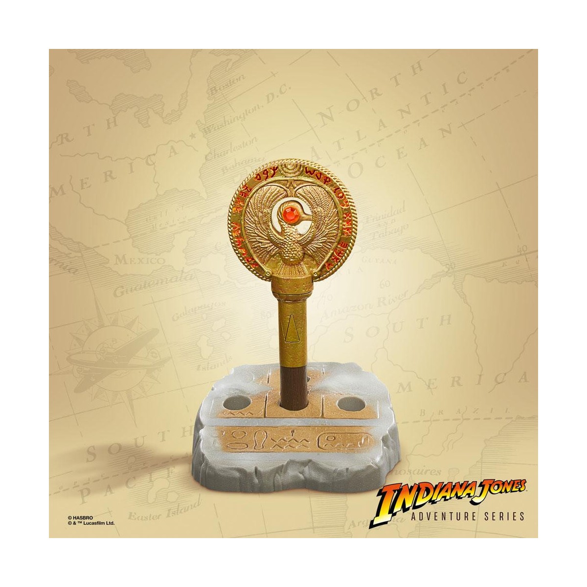 Hasbro - Ra's Scepter Medallion - Indiana Jones Adventure Series: Raiders of the Lost Ark replica 1/1