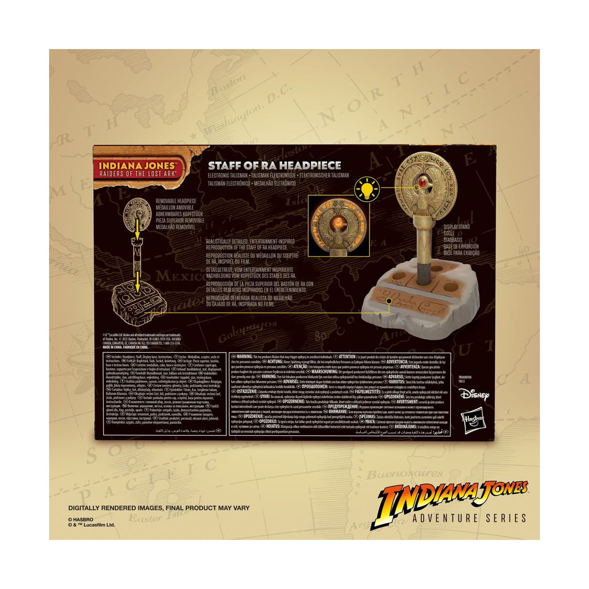 Hasbro - Ra's Scepter Medallion - Indiana Jones Adventure Series: Raiders of the Lost Ark replica 1/1