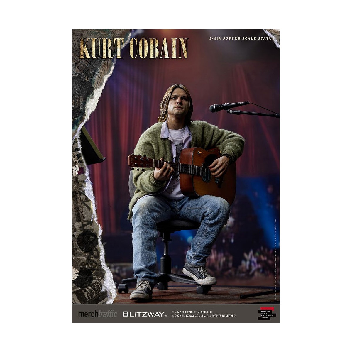 Prime 1 Studio/Blitzway - Kurt Cobain Superb Scale 1/4 Unplugged statuette