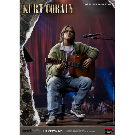 Prime 1 Studio/Blitzway - Kurt Cobain Superb Scale 1/4 Unplugged statuette
