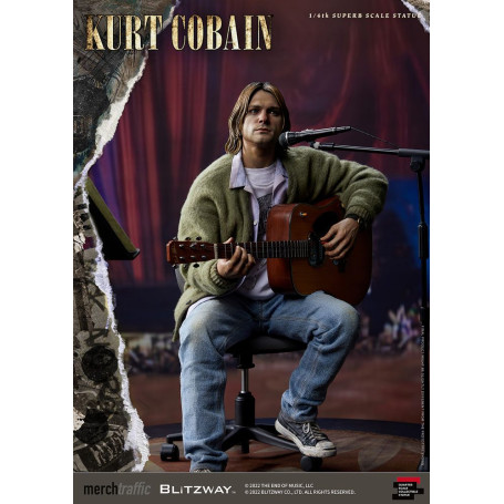 Prime 1 Studio/Blitzway - Kurt Cobain Superb Scale 1/4 Unplugged statuette
