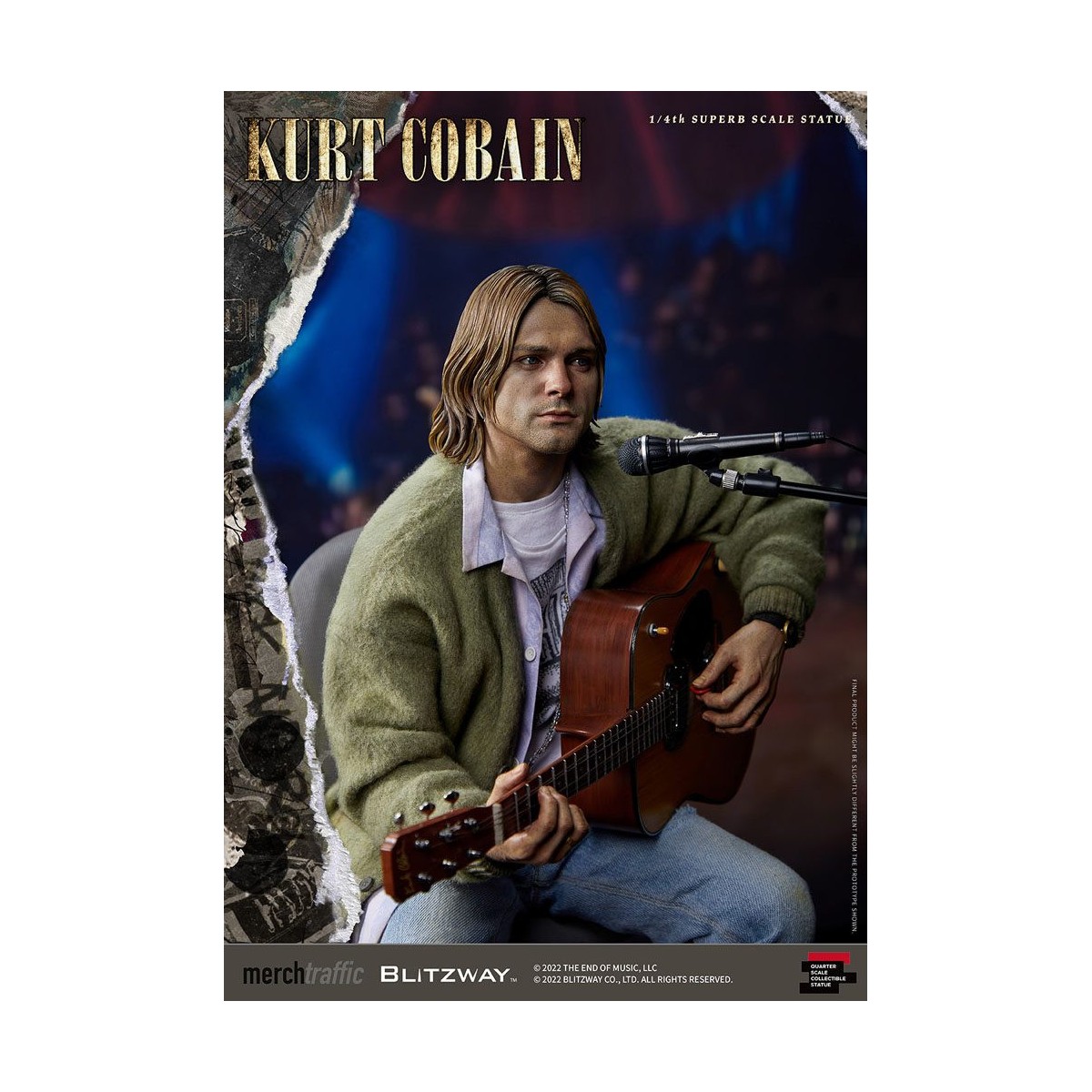 Prime 1 Studio/Blitzway - Kurt Cobain Superb Scale 1/4 Unplugged statuette