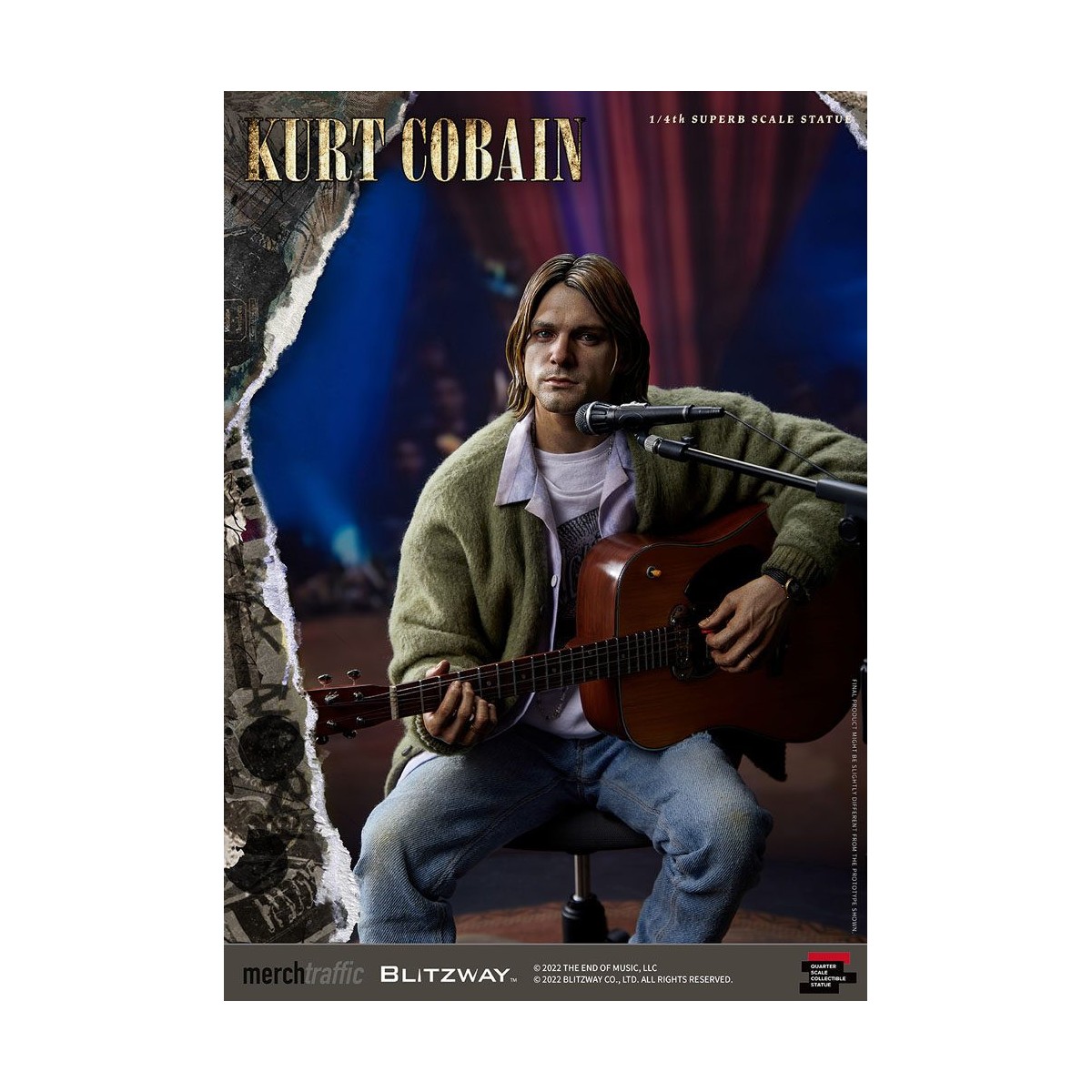 Prime 1 Studio/Blitzway - Kurt Cobain Superb Scale 1/4 Unplugged statuette