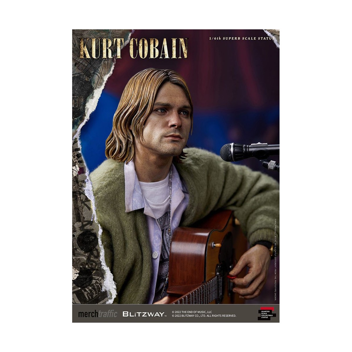 Prime 1 Studio/Blitzway - Kurt Cobain Superb Scale 1/4 Unplugged statuette