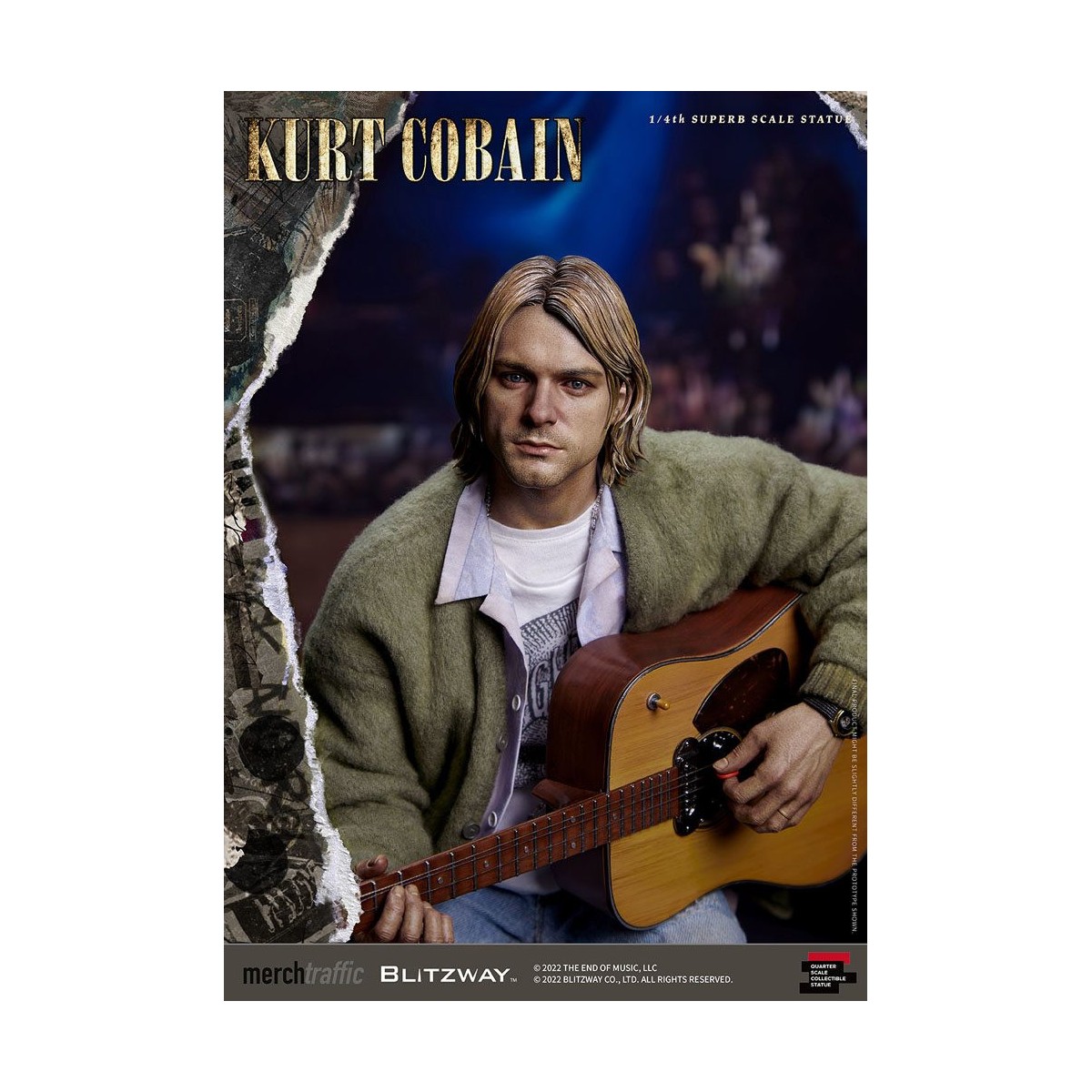 Prime 1 Studio/Blitzway - Kurt Cobain Superb Scale 1/4 Unplugged statuette