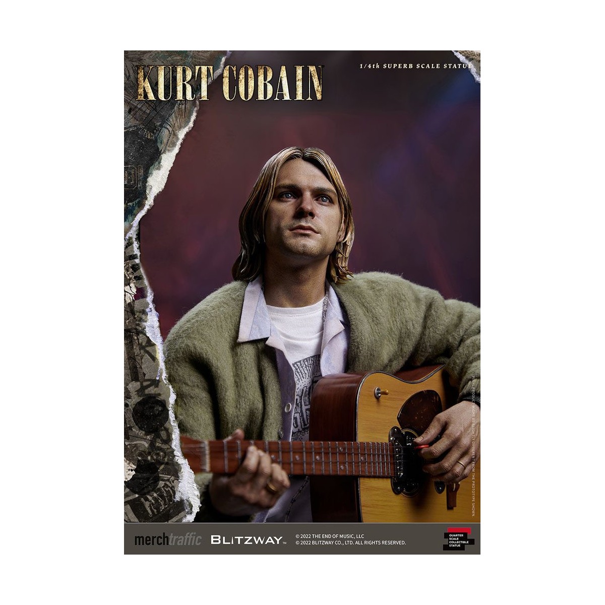 Prime 1 Studio/Blitzway - Kurt Cobain Superb Scale 1/4 Unplugged statuette