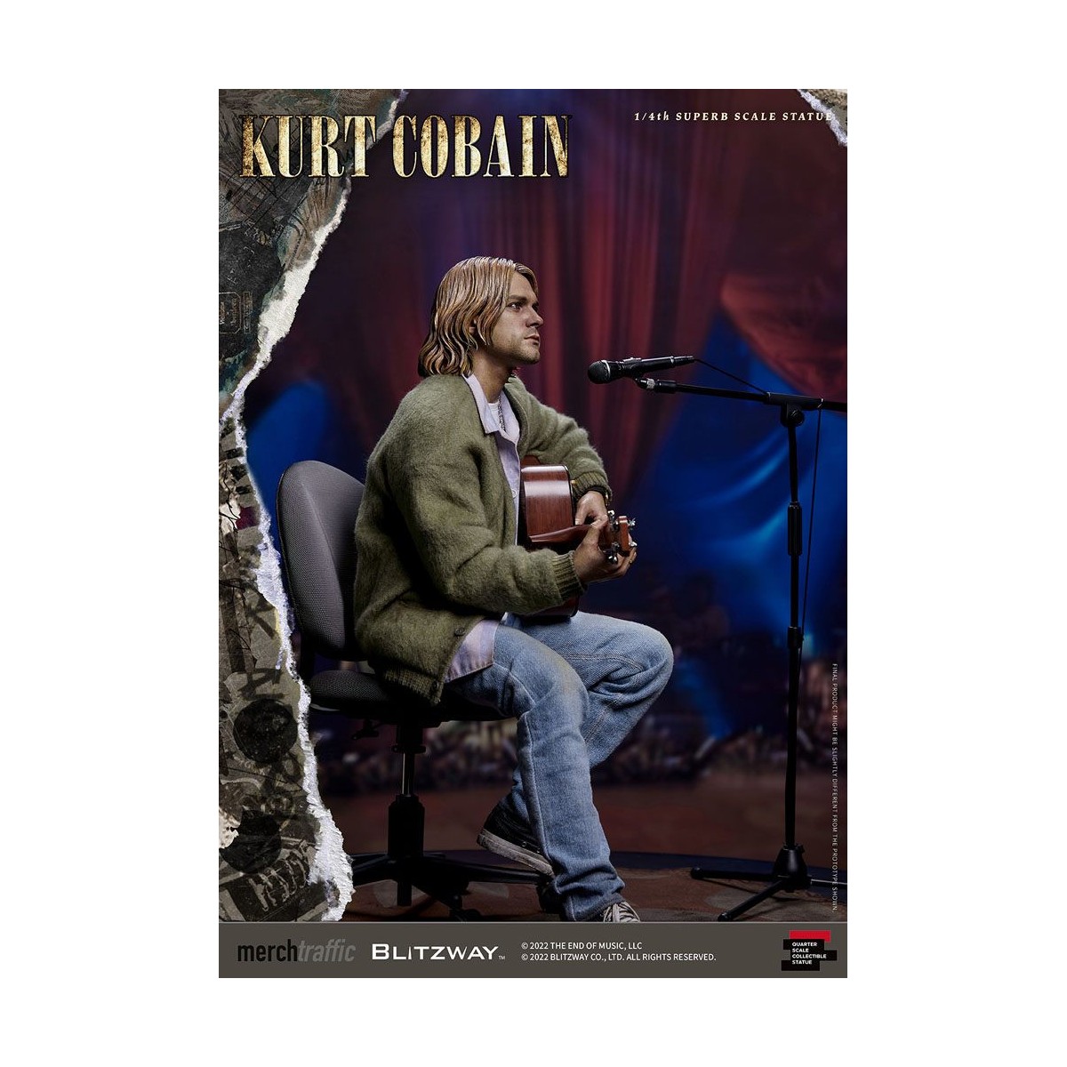 Prime 1 Studio/Blitzway - Kurt Cobain Superb Scale 1/4 Unplugged statuette
