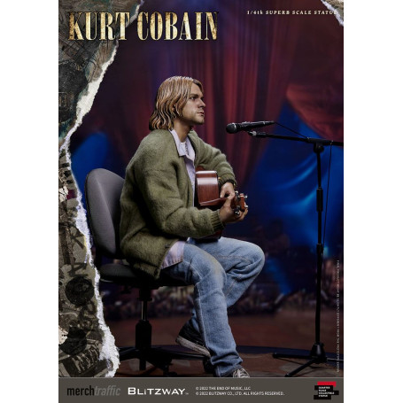 Prime 1 Studio/Blitzway - Kurt Cobain Superb Scale 1/4 Unplugged statuette