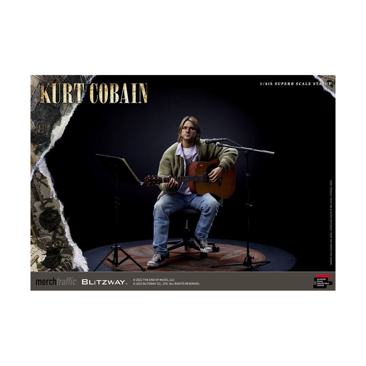 Prime 1 Studio/Blitzway - Kurt Cobain Superb Scale 1/4 Unplugged statuette