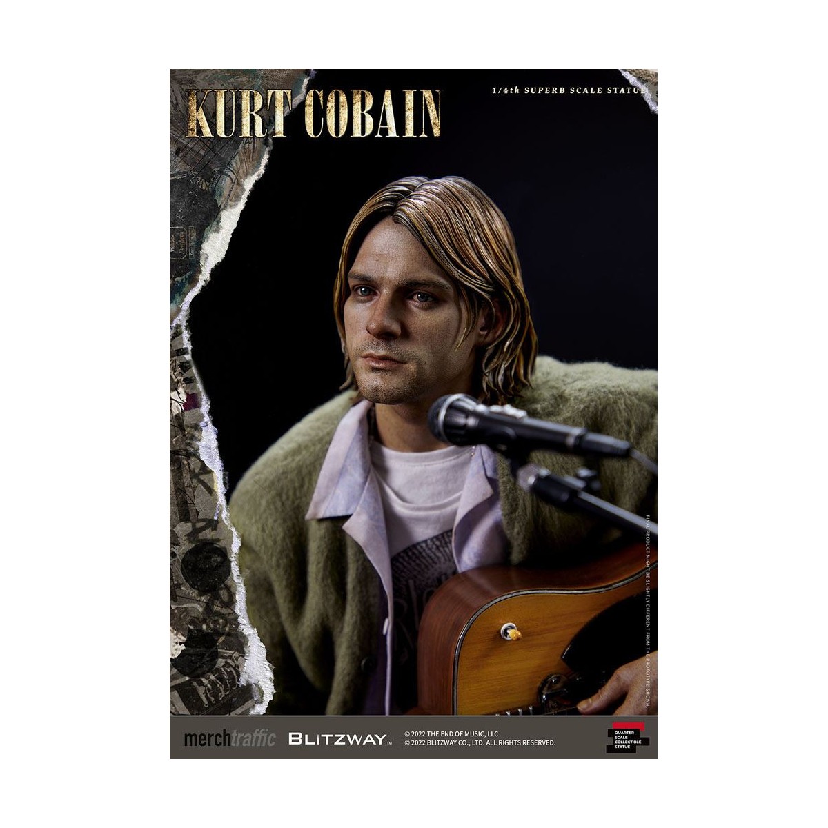 Prime 1 Studio/Blitzway - Kurt Cobain Superb Scale 1/4 Unplugged statuette