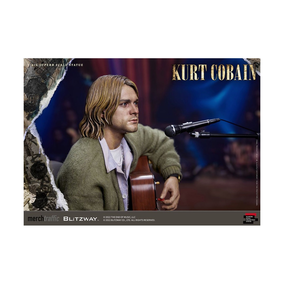 Prime 1 Studio/Blitzway - Kurt Cobain Superb Scale 1/4 Unplugged statuette