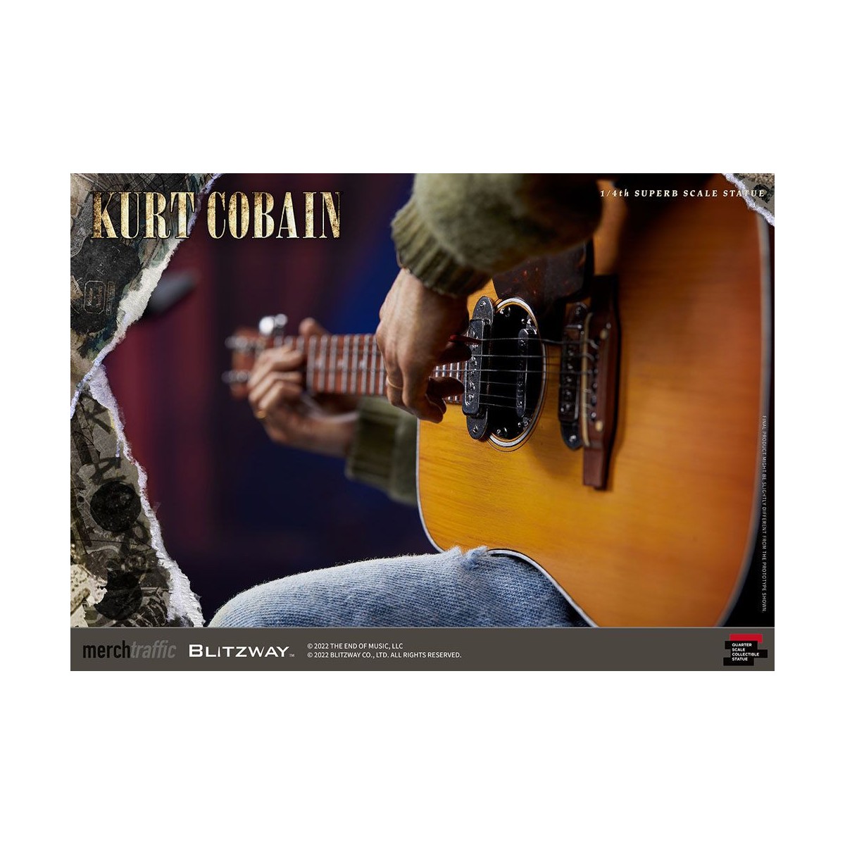 Prime 1 Studio/Blitzway - Kurt Cobain Superb Scale 1/4 Unplugged statuette