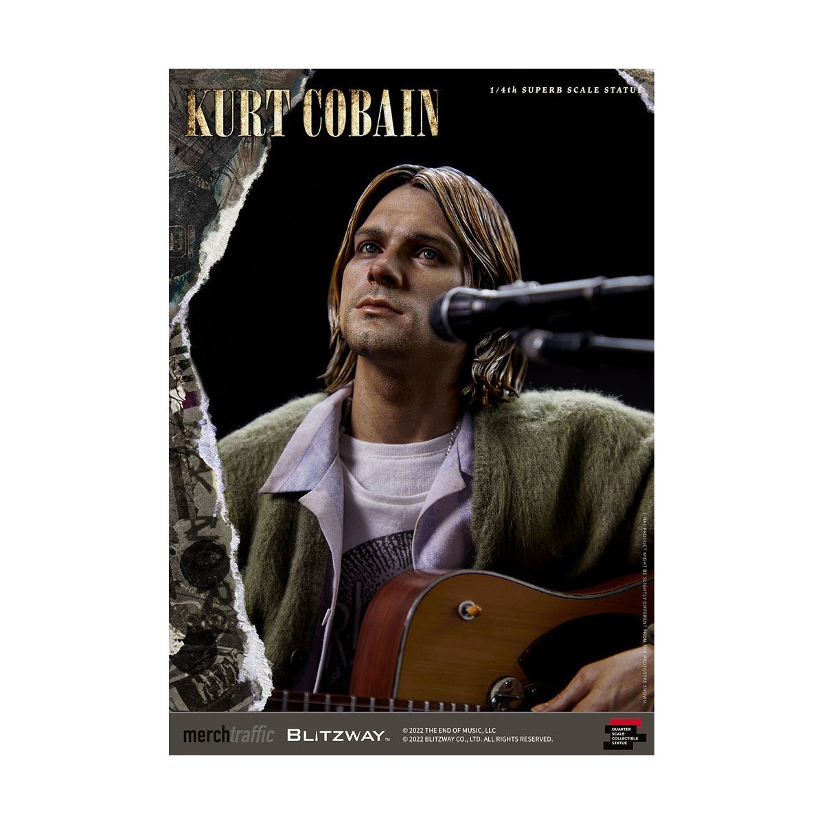 Prime 1 Studio/Blitzway - Kurt Cobain Superb Scale 1/4 Unplugged statuette