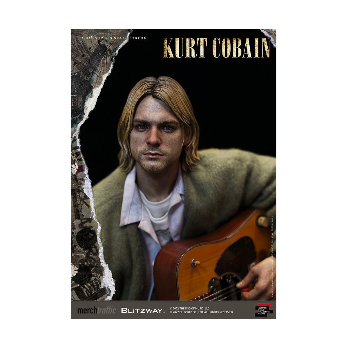 Prime 1 Studio/Blitzway - Kurt Cobain Superb Scale 1/4 Unplugged statuette