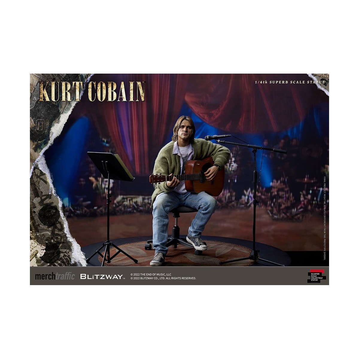 Prime 1 Studio/Blitzway - Kurt Cobain Superb Scale 1/4 Unplugged statuette