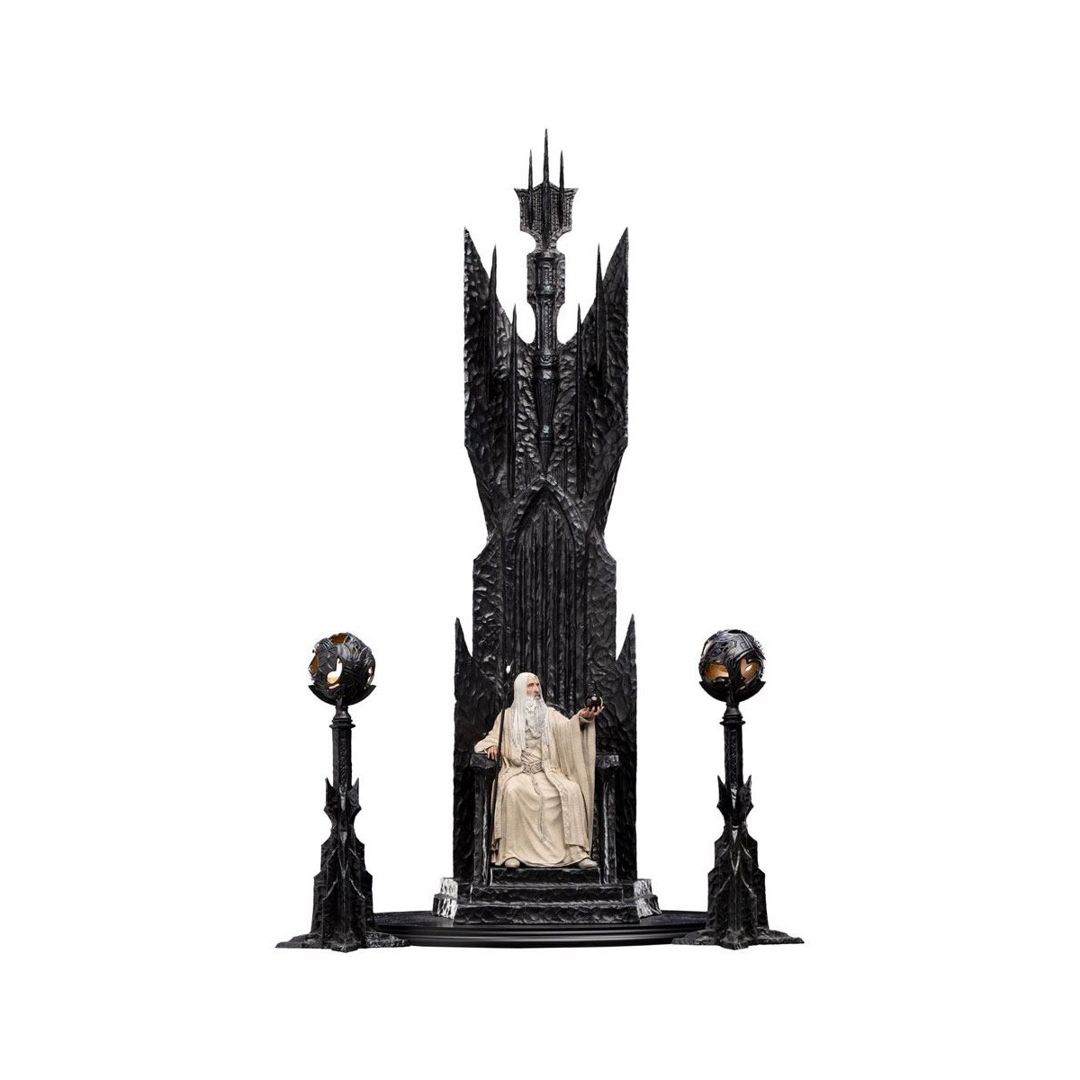 Weta - The Lord of the Rings - Saruman the White on Throne statue 1/6