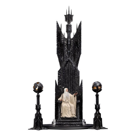 Weta - The Lord of the Rings - Saruman the White on Throne statue 1/6