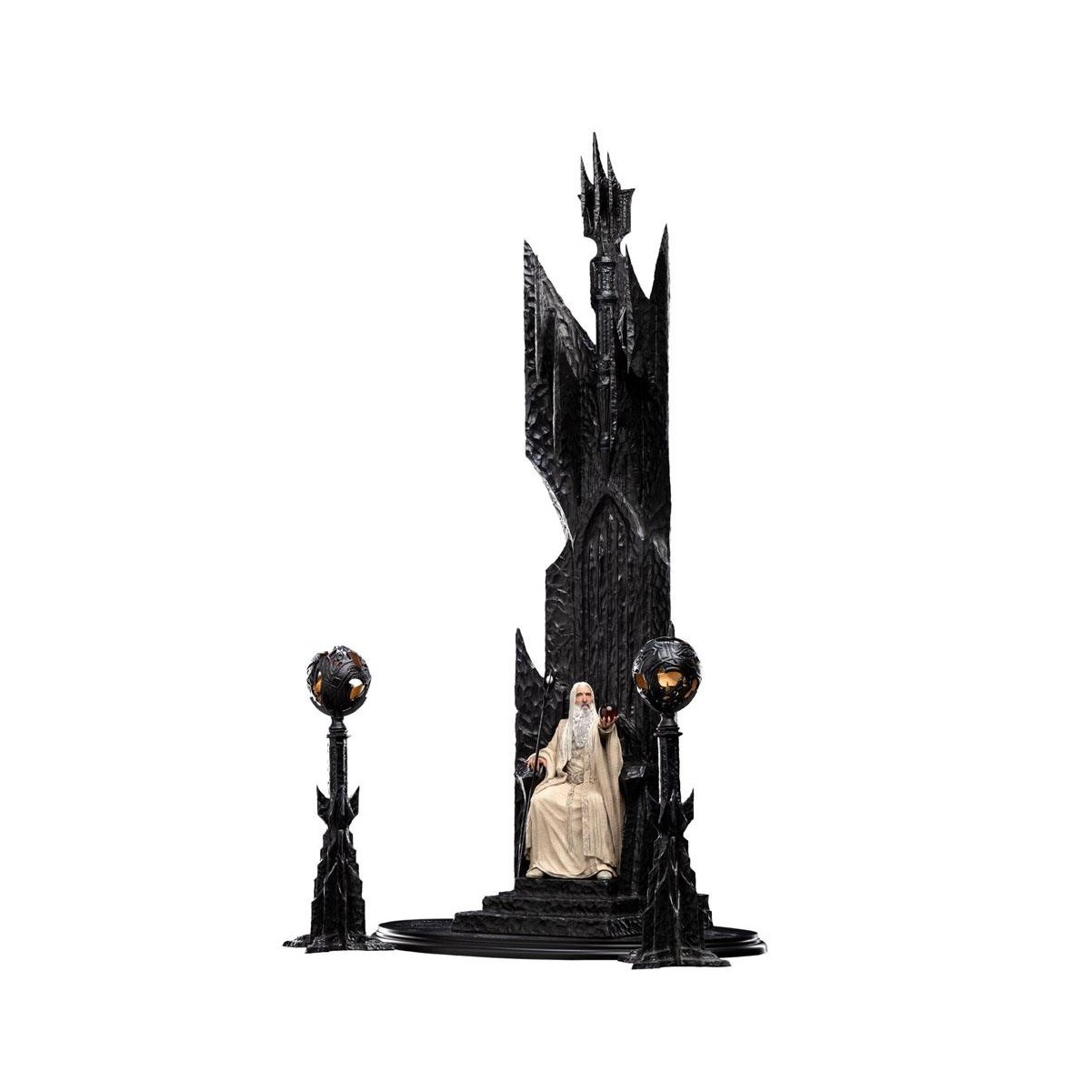 Weta - The Lord of the Rings - Saruman the White on Throne statue 1/6