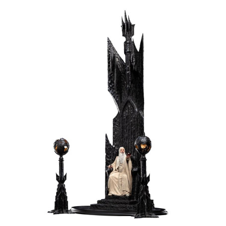 Weta - The Lord of the Rings - Saruman the White on Throne statue 1/6