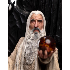 Weta - The Lord of the Rings - Saruman the White on Throne statue 1/6