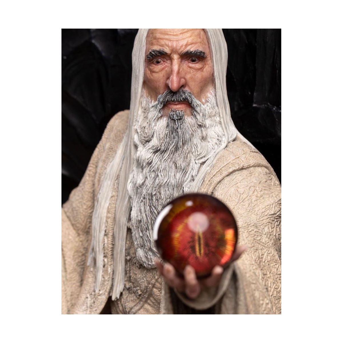 Weta - The Lord of the Rings - Saruman the White on Throne statue 1/6