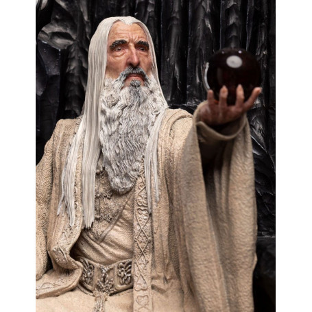 Weta - The Lord of the Rings - Saruman the White on Throne statue 1/6
