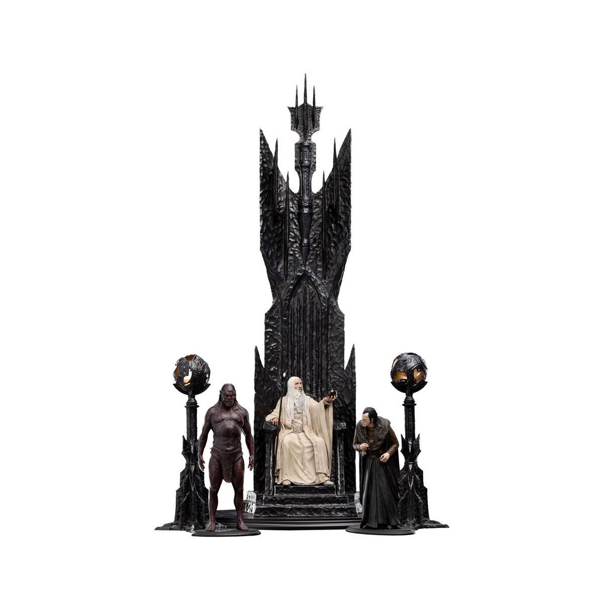 Weta - The Lord of the Rings - Saruman the White on Throne statue 1/6