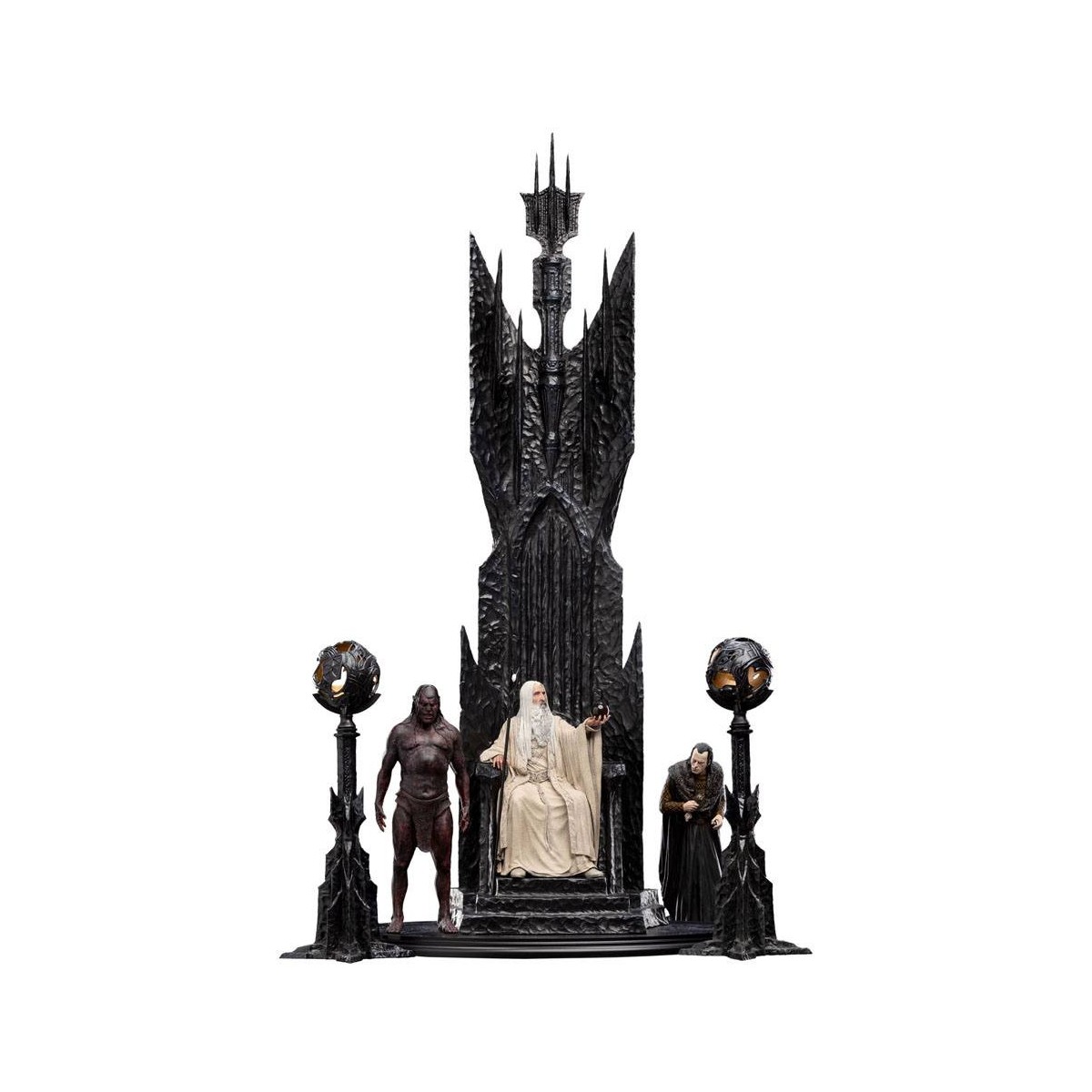 Weta - The Lord of the Rings - Saruman the White on Throne statue 1/6