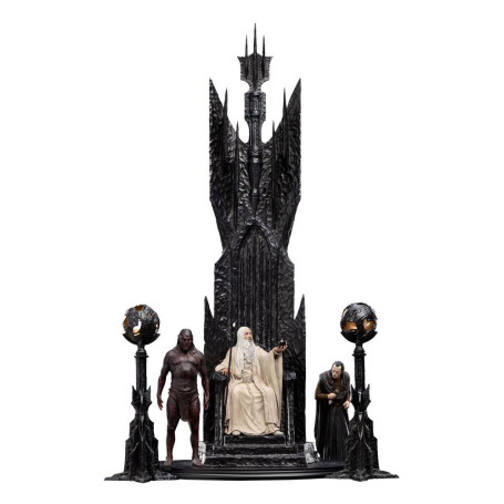Weta - The Lord of the Rings - Saruman the White on Throne statue 1/6