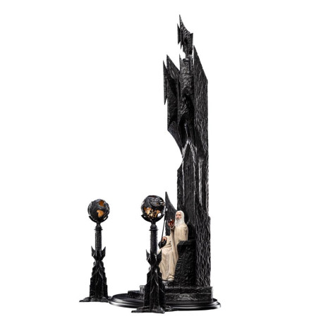 Weta - The Lord of the Rings - Saruman the White on Throne statue 1/6