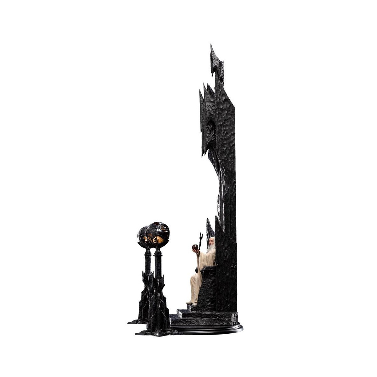 Weta - The Lord of the Rings - Saruman the White on Throne statue 1/6