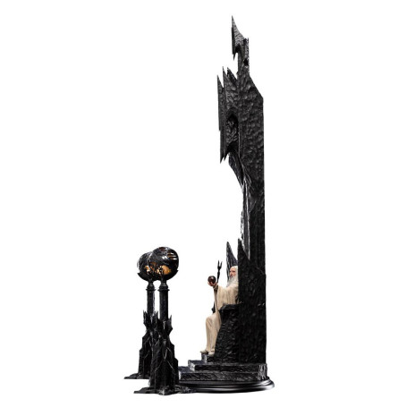 Weta - The Lord of the Rings - Saruman the White on Throne statue 1/6
