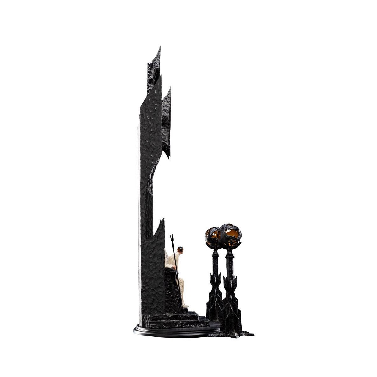 Weta - The Lord of the Rings - Saruman the White on Throne statue 1/6