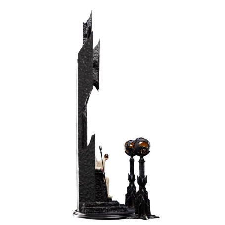 Weta - The Lord of the Rings - Saruman the White on Throne statue 1/6